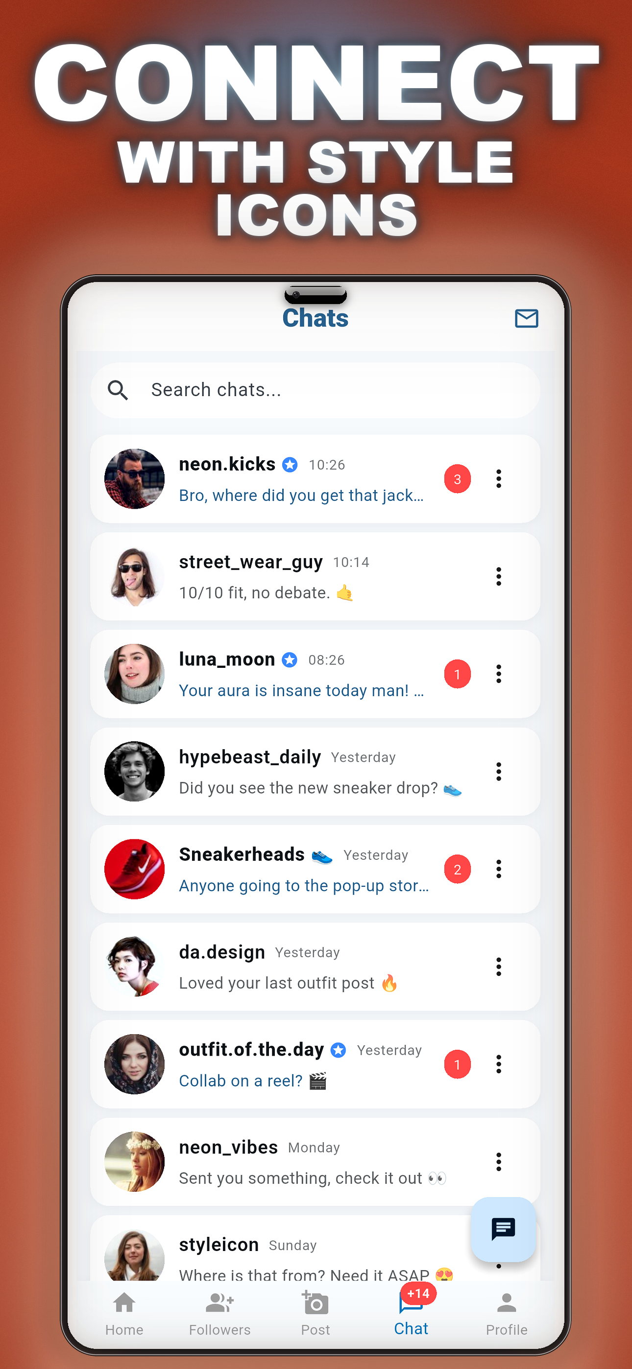Chat with style icons